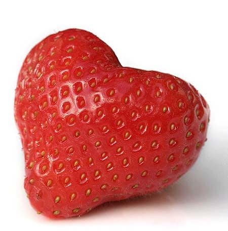 Heart strawberry 3